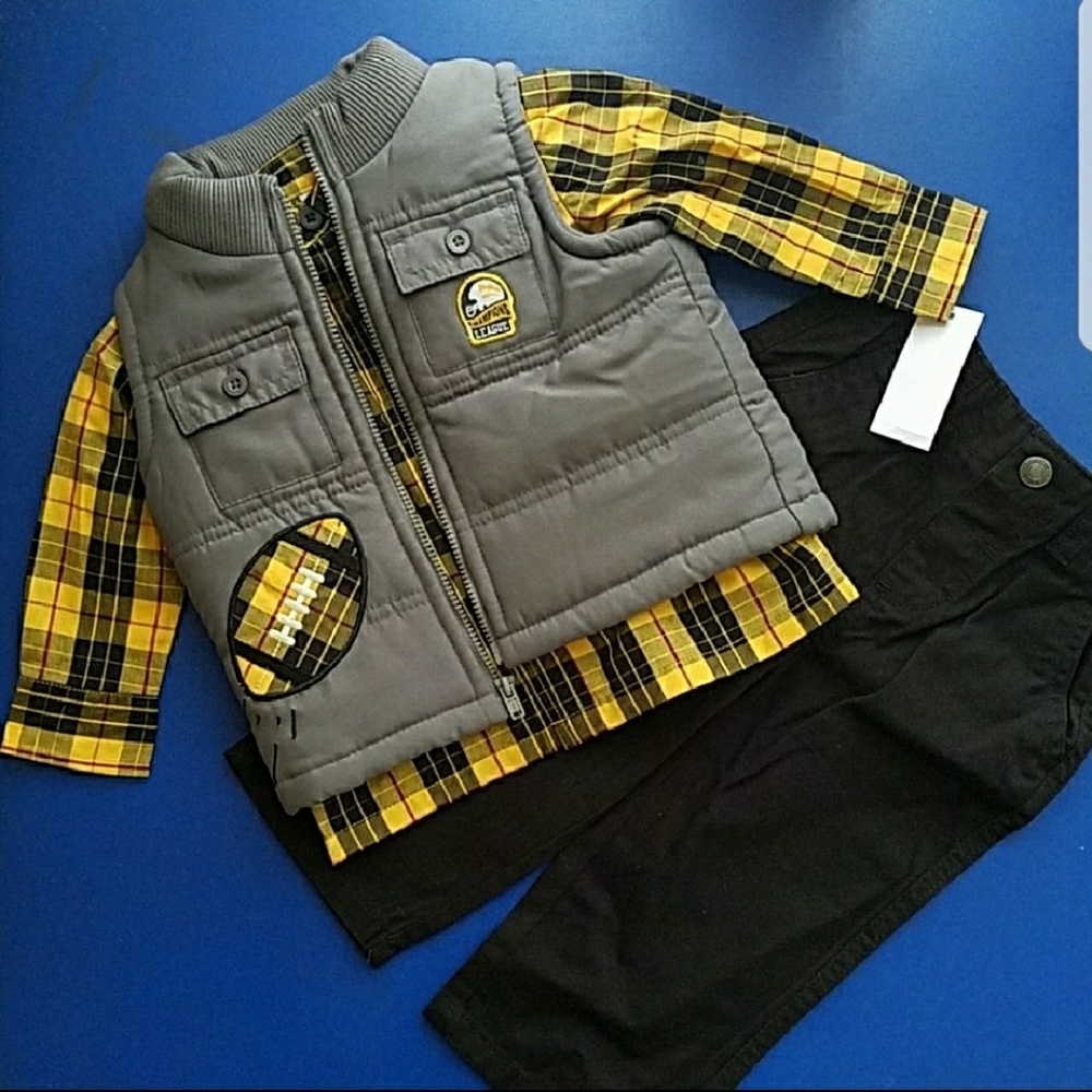 NWT WonderKids 3 Pc. Vest Set